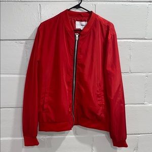 Men’s red fashionnova bomber jacket